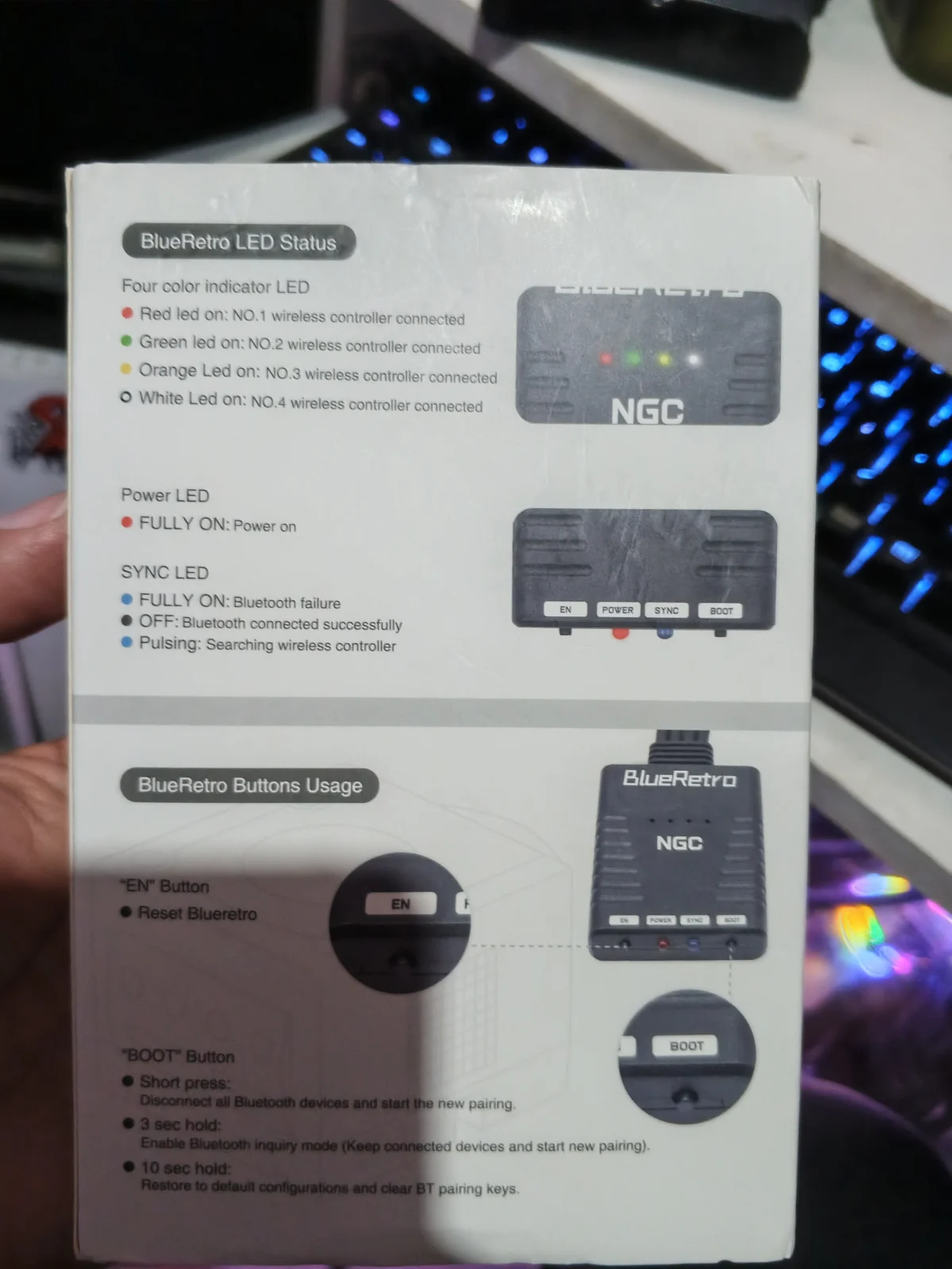 E7/ ADAPTADOR BLUE RETRO GAME CUBE 97,00 SEGUIDOS DE 10,00