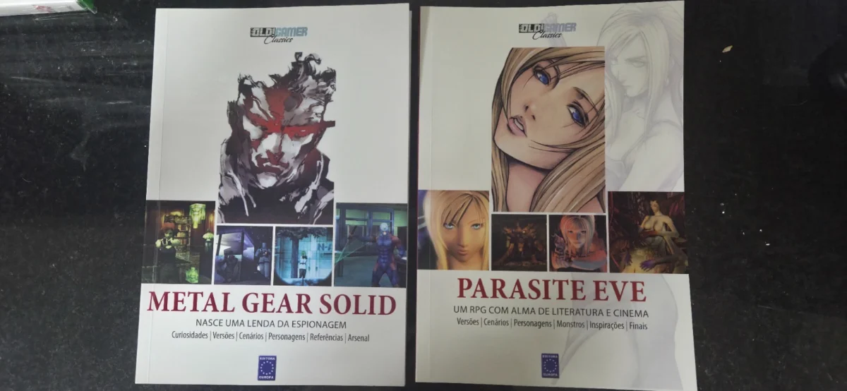 CX/ LOTE COM 2 LIVROS OLD!GAMER CLASSICS!  METAL GEAR SOLID! 31,00 SEGUIDOS DE 5,00