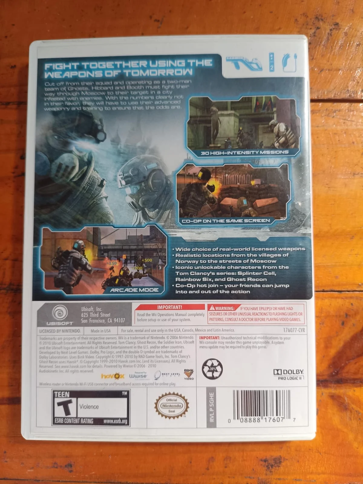 CX/ R***el S**ra /ORIGINAL! TOM CLANCY’S GHOST RECON! 39,00 SEGUIDOS DE 6,00