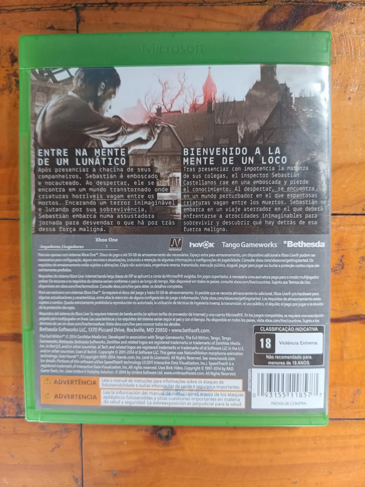 CX/ R***el S**ra /THE EVIL WITHIN!  XBOX ONE! ORIGINAL! 32,00 SEGUIDOS DE 5,00