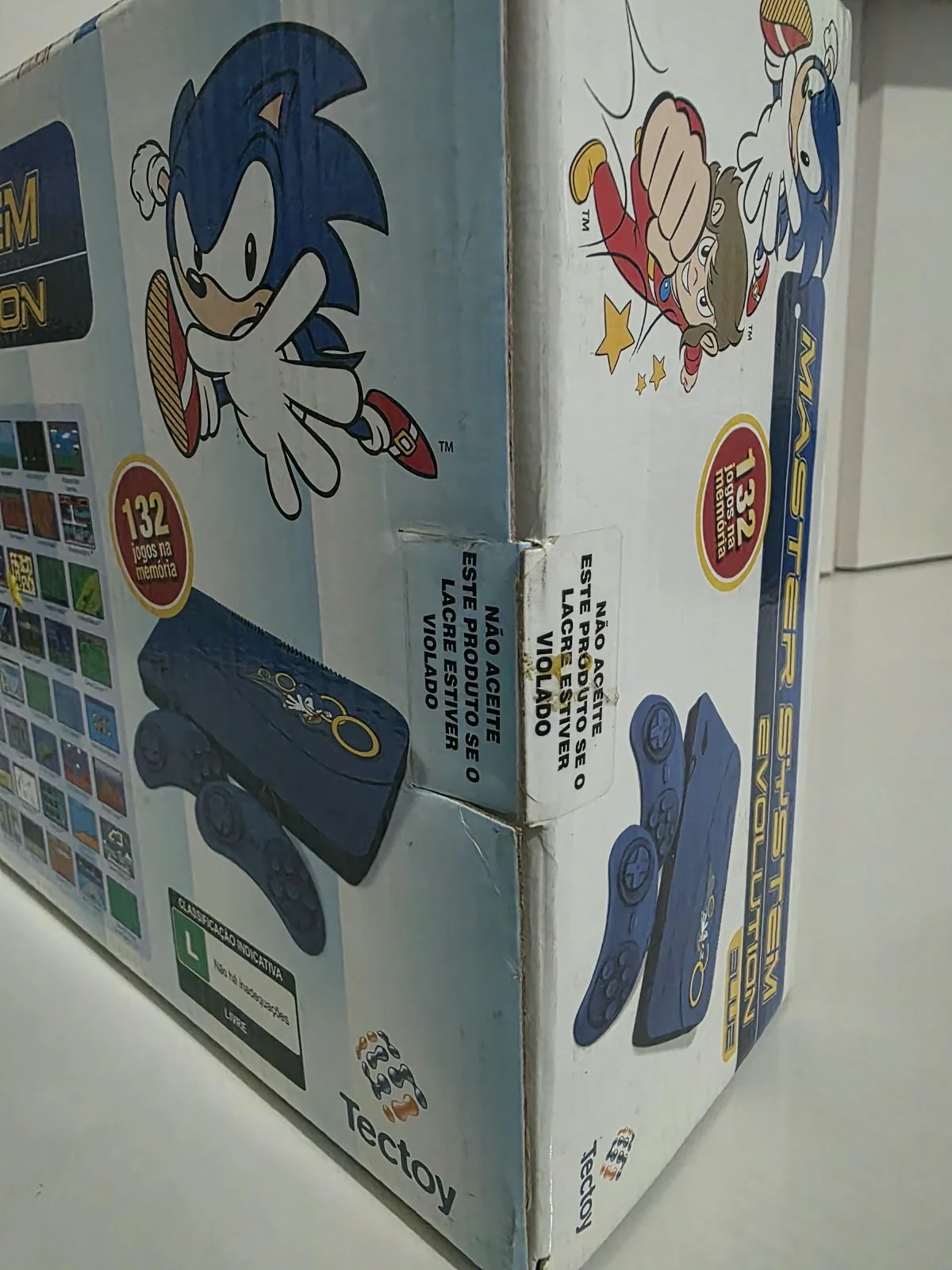 CX/ CONSOLE MASTER SYSTEM! CAIXA LACRADA DE FABRICA! MASTER SYSTEM TECTOY – 132 JOGOS NA MEMÓRIA!