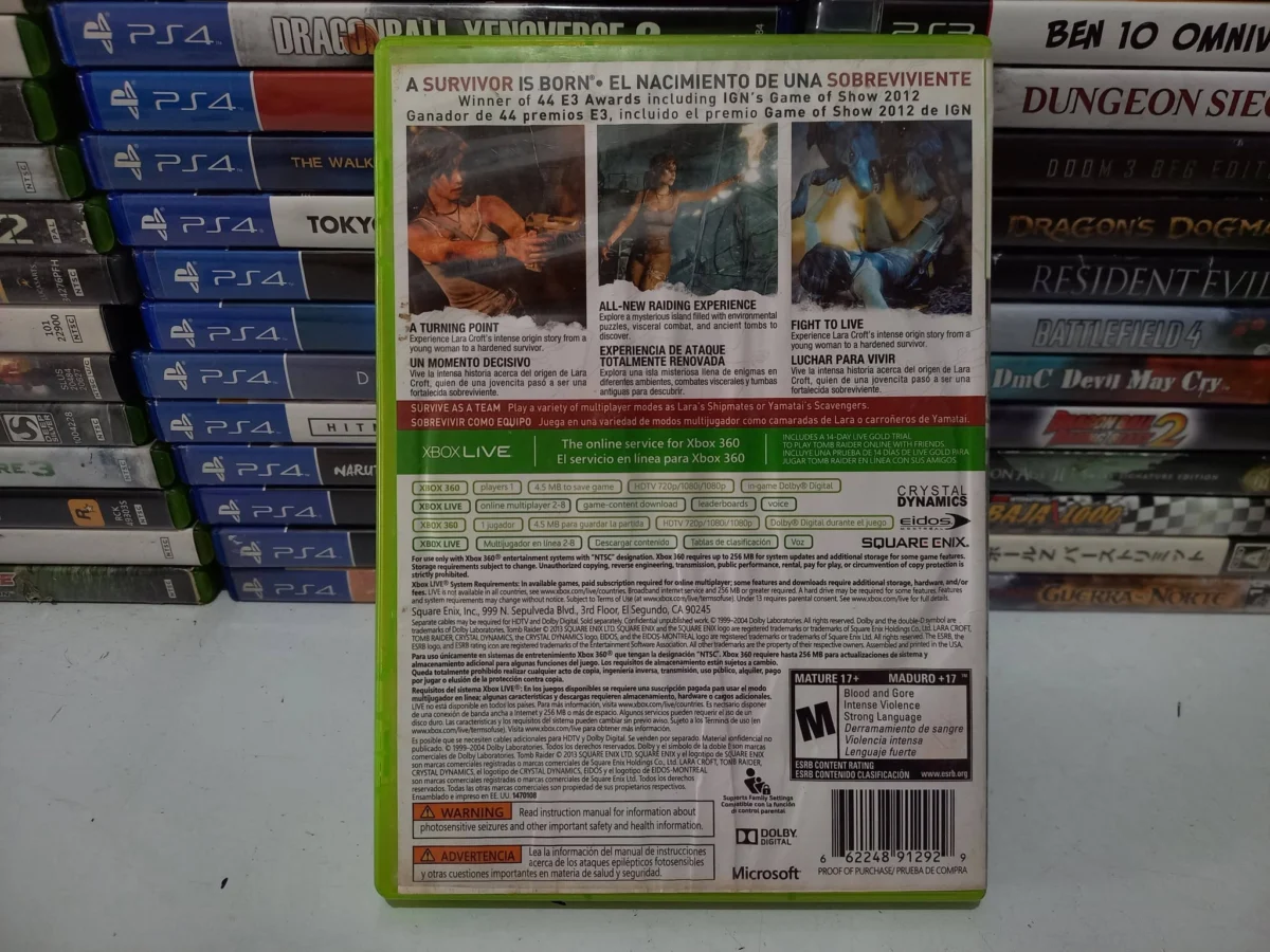 KF/ a*****************er /TOMB RAIDER 360 39,00 SEGUIDOS DE 6,00