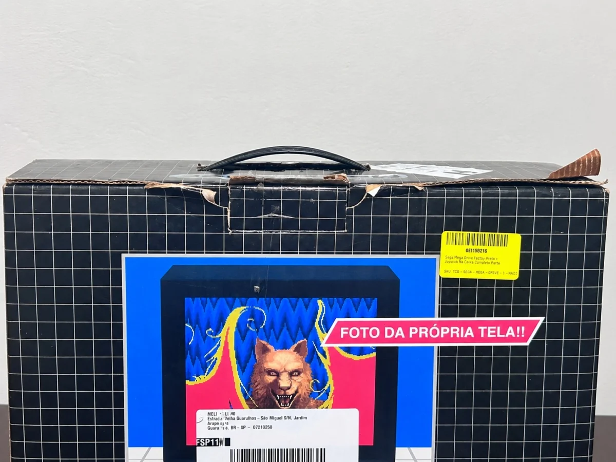 CX/ R***el S**ra /CONSOLE MEGA DRIVE! NA CAIXA! 387,00 SEGUIDOS DE 58,00