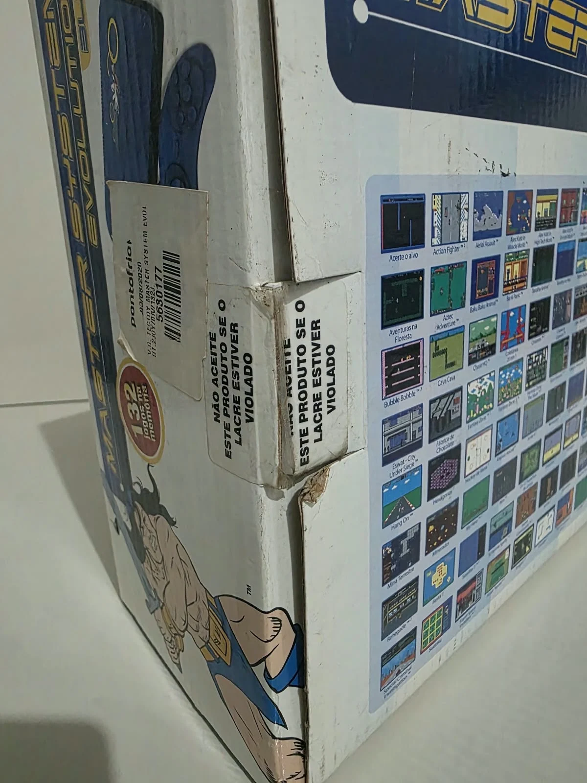 CX/ CONSOLE MASTER SYSTEM! CAIXA LACRADA DE FABRICA! MASTER SYSTEM TECTOY – 132 JOGOS NA MEMÓRIA! - Imagem 4