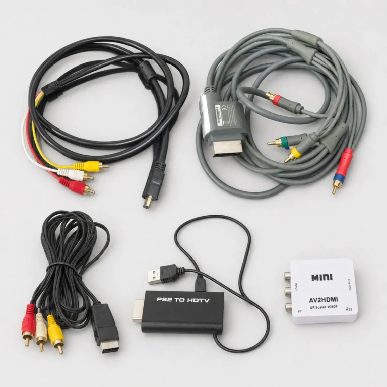 CX/ LOTE DE CABOS E ADAPTADORES PARA VIDEOGAMES! 45,00 SEGUIDOS DE 6,00