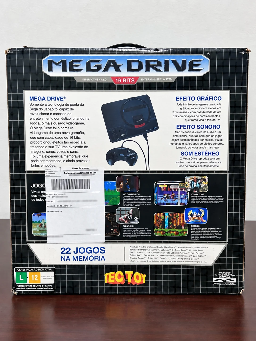 CX/ R***el S**ra /CONSOLE MEGA DRIVE! NA CAIXA! 387,00 SEGUIDOS DE 58,00
