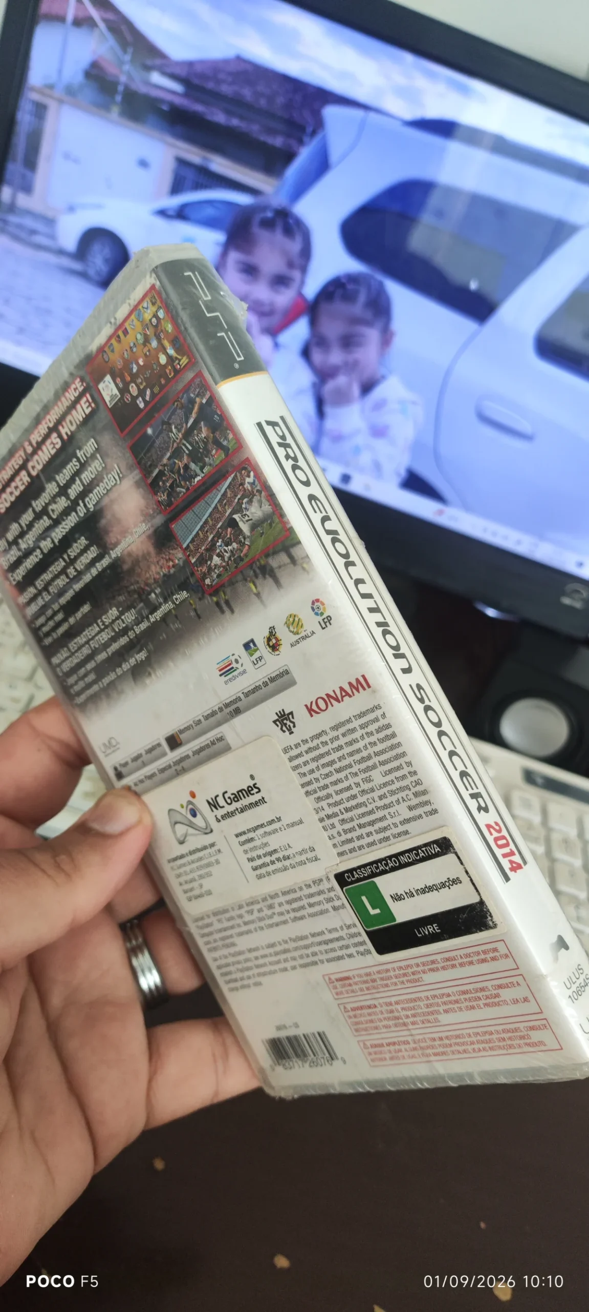 KF/ PES 2014 PSP LACRADO RARO 38,00 SEGUIDOS DE 6,00