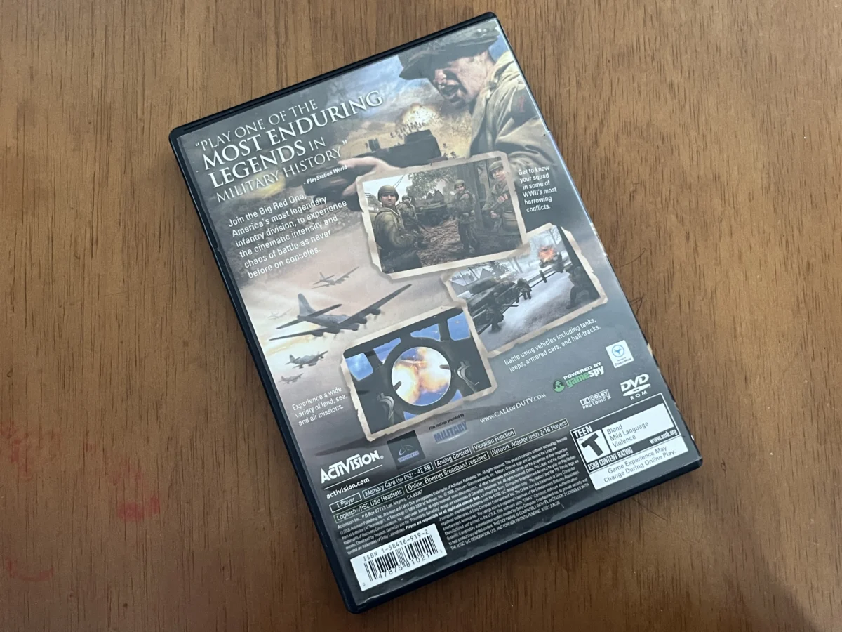 CX/ N***********41 /ORIGINAL! AMERICANO! CALL OF DUTY 2: BIG RED ONE PS2!  57,00 SEGUIDOS DE 9,00