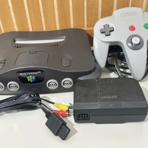 NR/ CONSOLE NINTENDO 64 COM ACESSORIOS FUNCIONANDO 100%