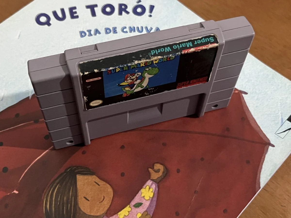 CX/ ORIGINAL! SUPER MARIO WORLD! 68,00 SEGUIDOS DE 10,00