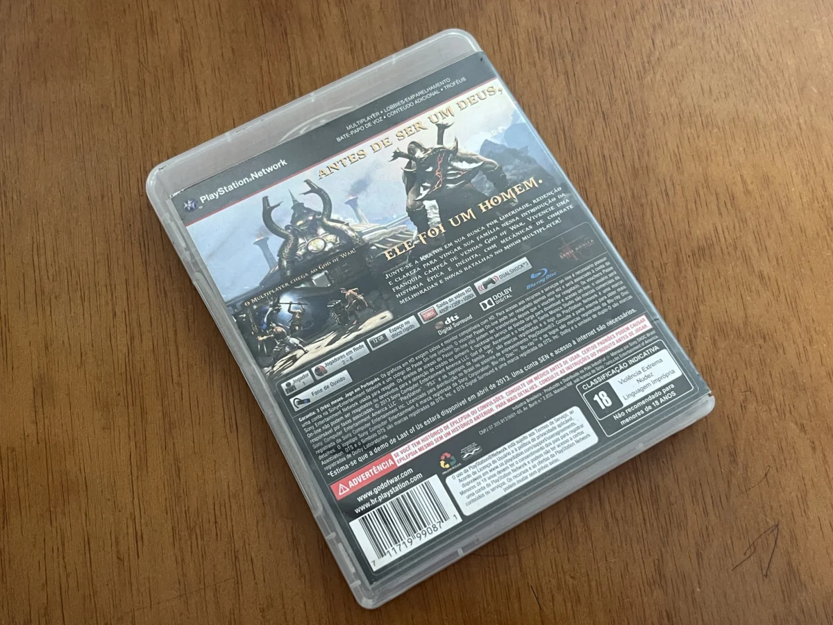 CX/ GOD OF WAR: ASCENSION! PS3! EDIÇÃO COLECIONADOR! 27,00 SEGUIDOS DE 7,00