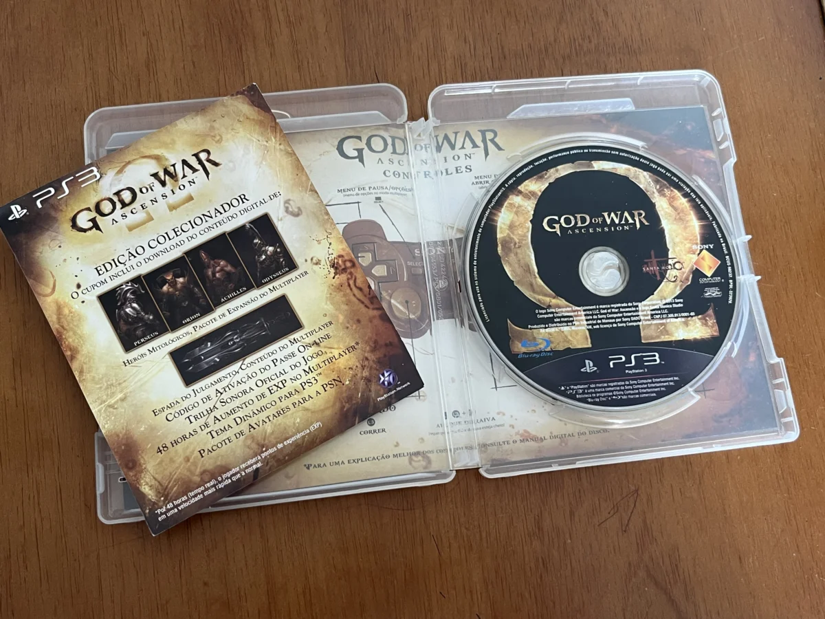 CX/ GOD OF WAR: ASCENSION! PS3! EDIÇÃO COLECIONADOR! 27,00 SEGUIDOS DE 7,00