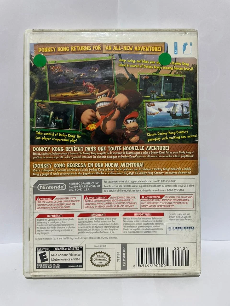CX/ R***el S**ra /ORIGINAL! DONKEY KONG COUNTRY RETURNS! TOP! 78,00 SEGUIDOS DE 9,00