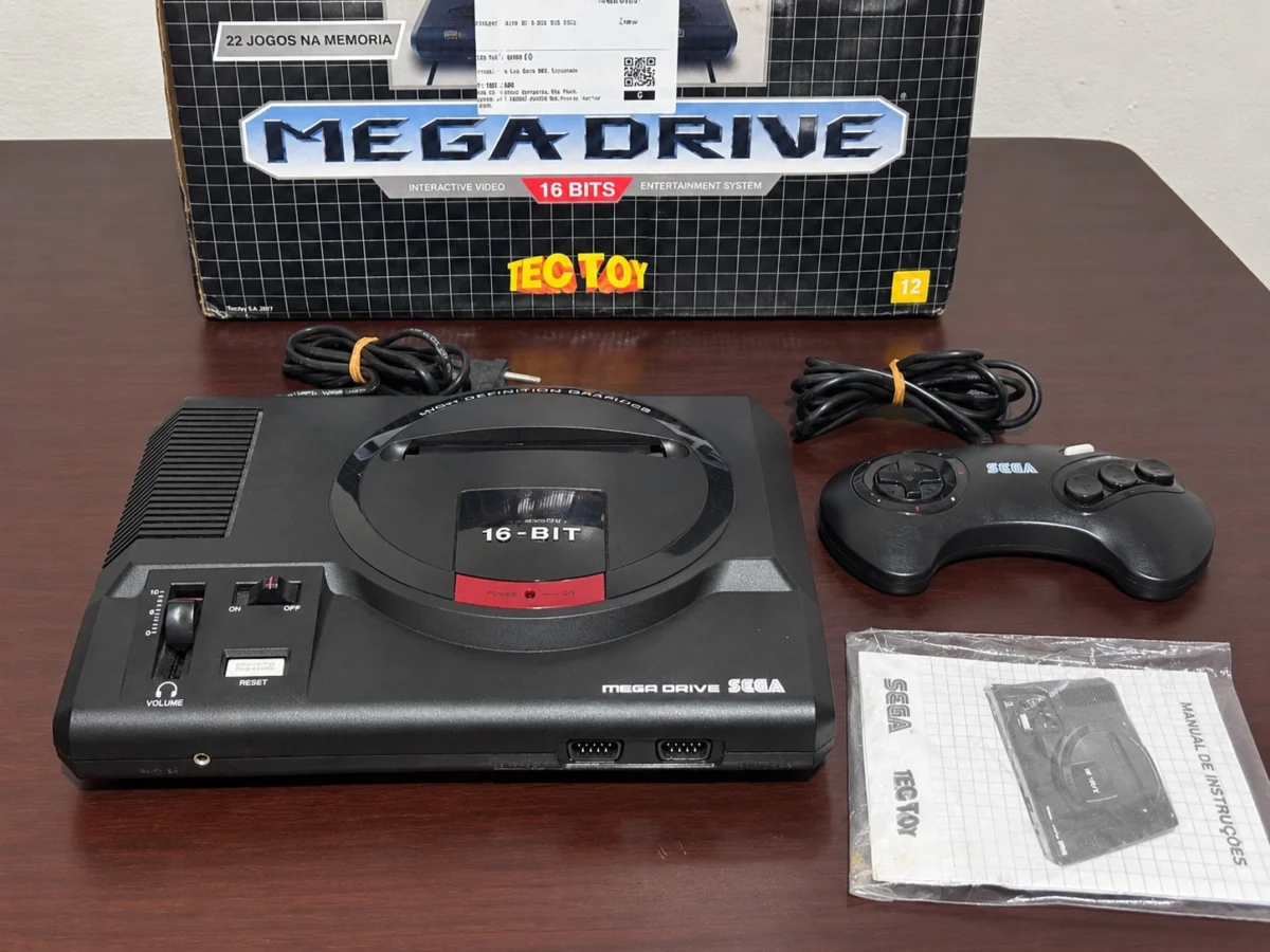 CX/ R***el S**ra /CONSOLE MEGA DRIVE! NA CAIXA! 387,00 SEGUIDOS DE 58,00