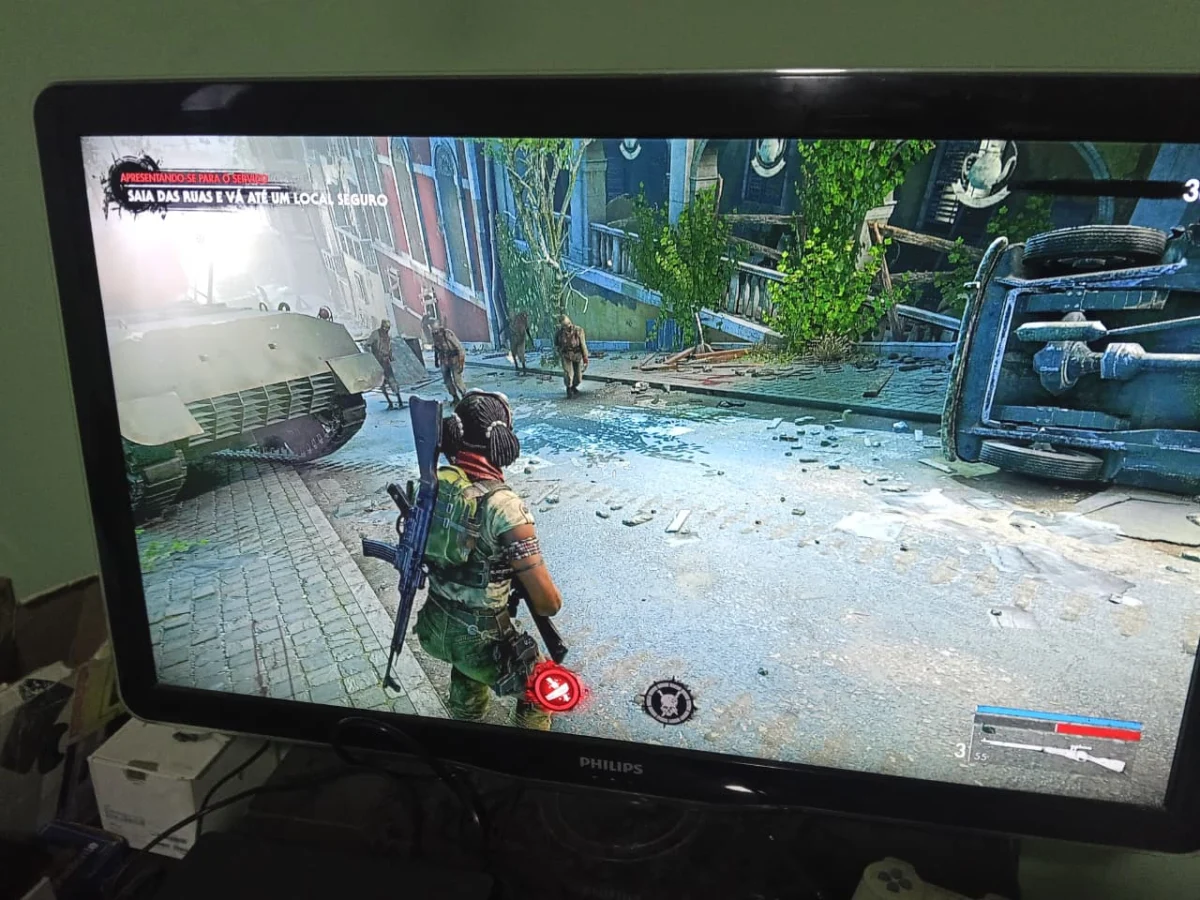 TA/ PLAYSTATION 4 100%! TOP! + JOGO! E ACESSÓRIOS! 797,00 SEGUIDOS DE 37,00