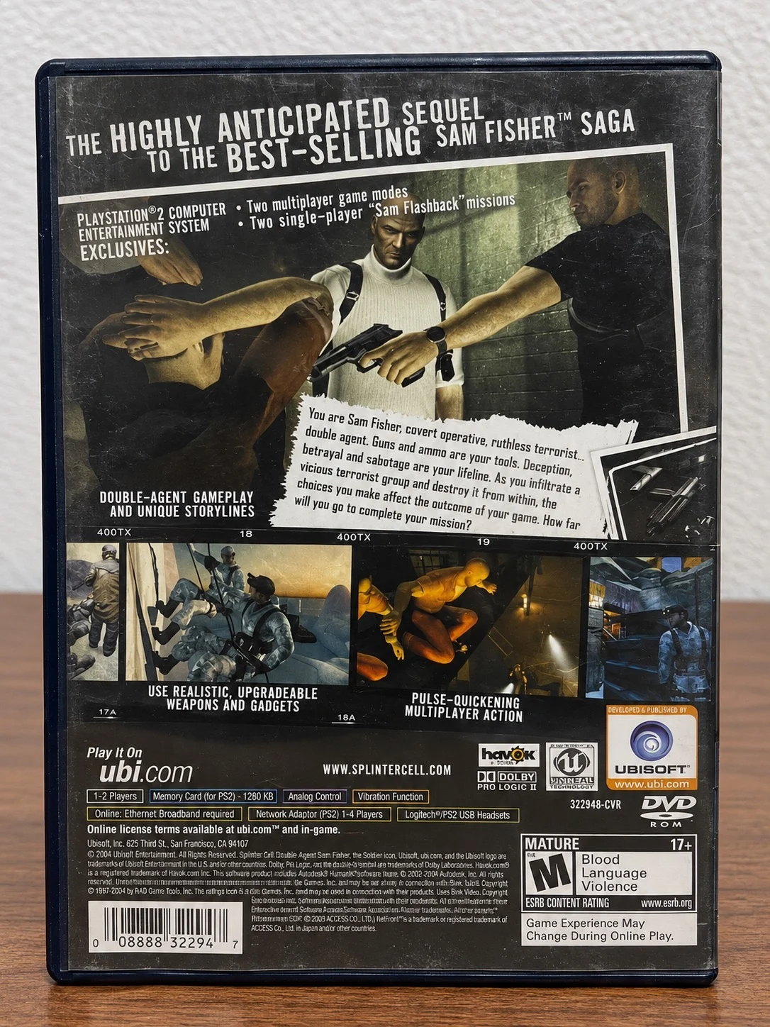 LJ/ ORIGINAL! TOM CLANCY’S SPLINTER CELL: DOUBLE AGENT – PLAYSTATION 2! TOP! 77,00 SEGUIDOS DE 9,00