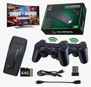 DN/ S*R /GAME STICK LITE 4K COM 2 CONTROLES 52,00 SEGUIDOS DE 8,00