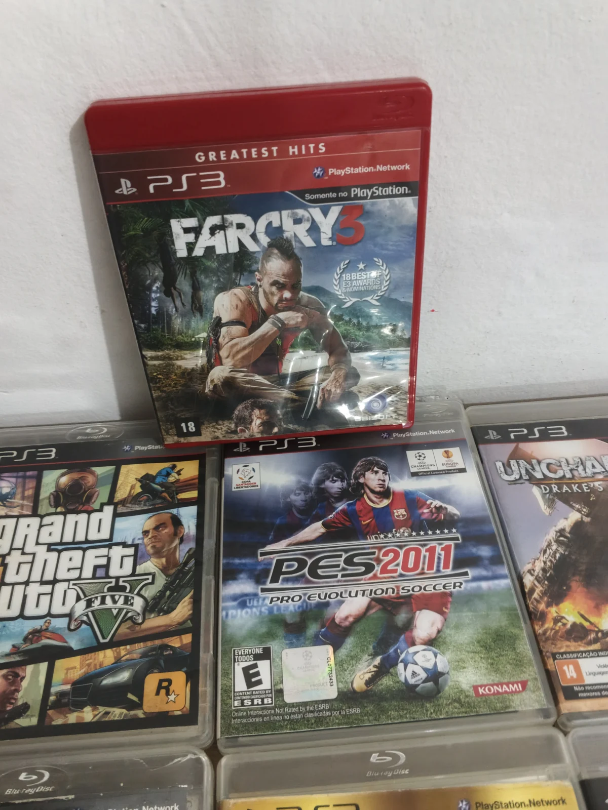 E7/ LOTE 10 JOGOS PS3 223,00 SEGUIDOS DE 20,00