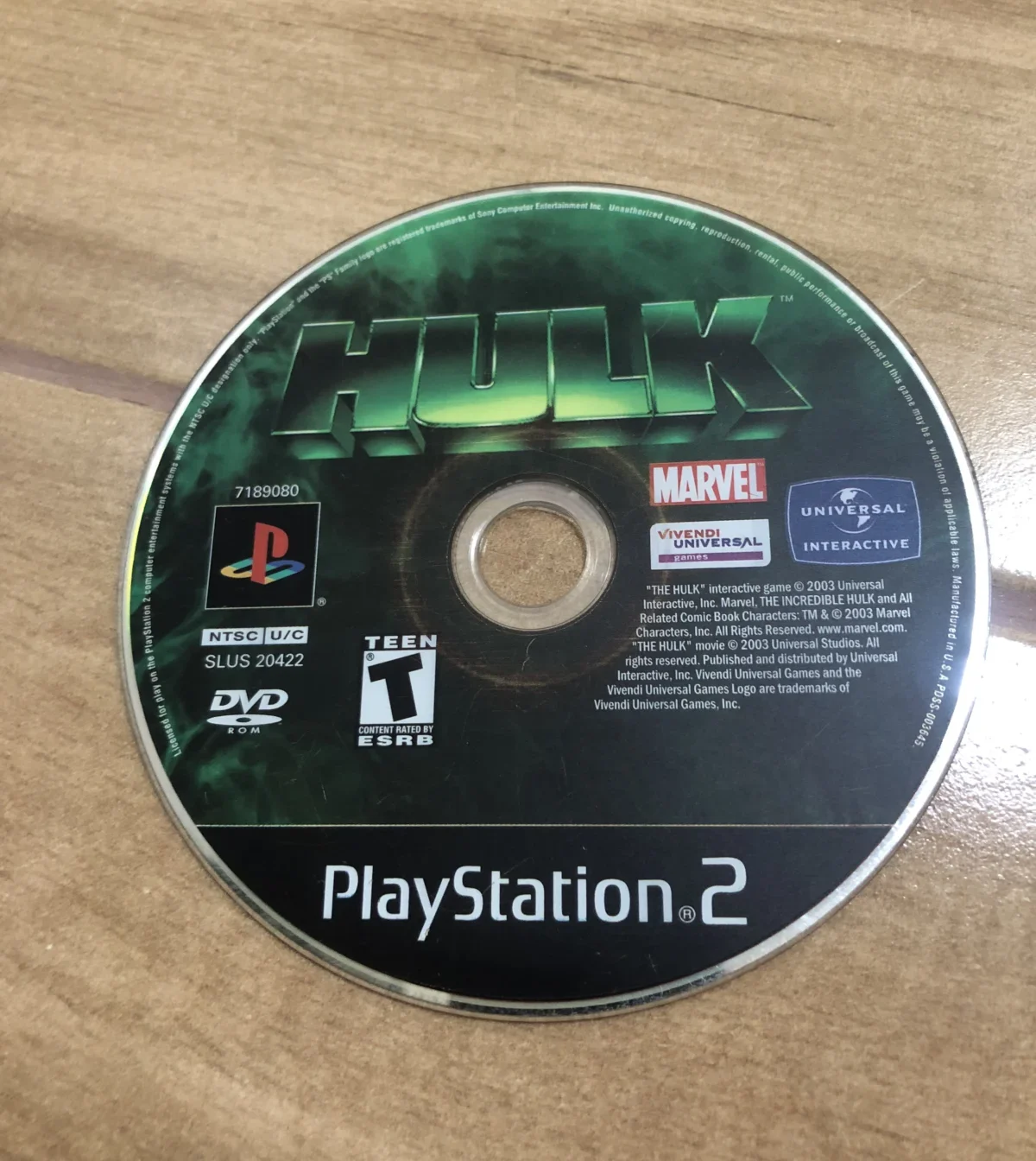 B9/ HULK ORIGINAL PS2 18,00 SEGUIDOS 3,00