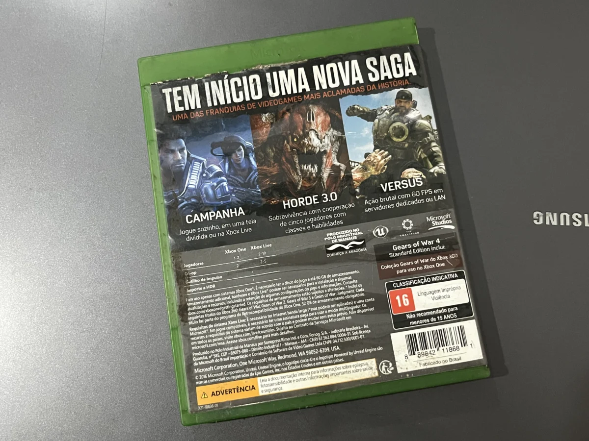 CX/ J*se C***ar /ORIGINAL! GEARS OF WAR 4 PARA XBOX ONE! 35,00 SEGUIDOS DE 5,00