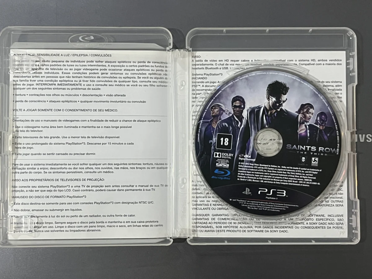 CX/ R***el S**ra /SAINTS ROW: THE THIRD! PLAYSTATION 3! SONY! 32,00 SEGUIDOS DE 6,00
