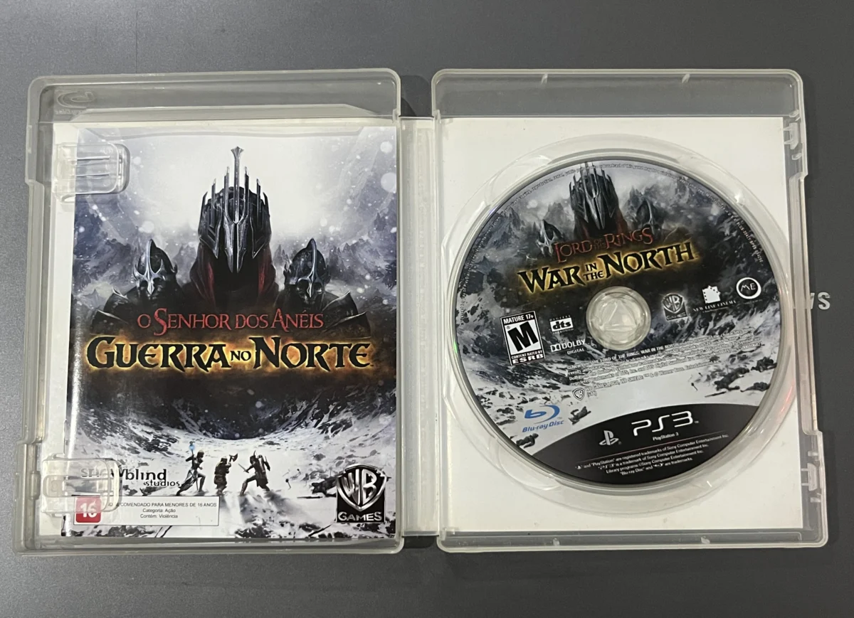 CX/ J*an C***ty /O SENHOR DOS ANÉIS: GUERRA NO NORTE! PS3! TOP! 31,00 SEGUIDOS DE 7,00