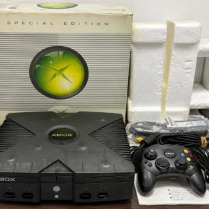 XBOX ORIGINAL SPECIAL EDITION SMOKE BLACK! NA CAIXA! CONSOLE 100% TOP!