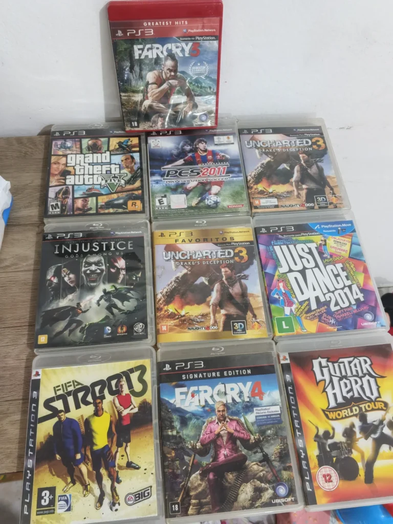 E7/ LOTE 10 JOGOS PS3 223,00 SEGUIDOS DE 20,00