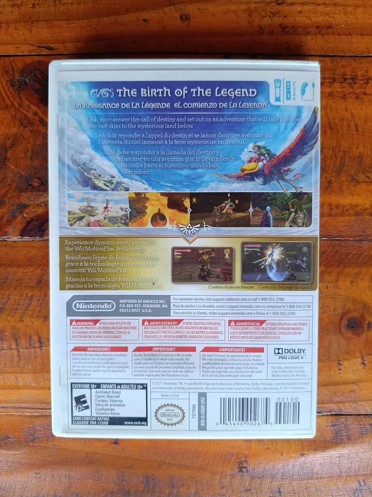 GM/ THE LEGEND OF ZELDA SKYWARD SWORD WII ORIGINAL! TOP! 48,00 SEGUIDOS DE 9,00