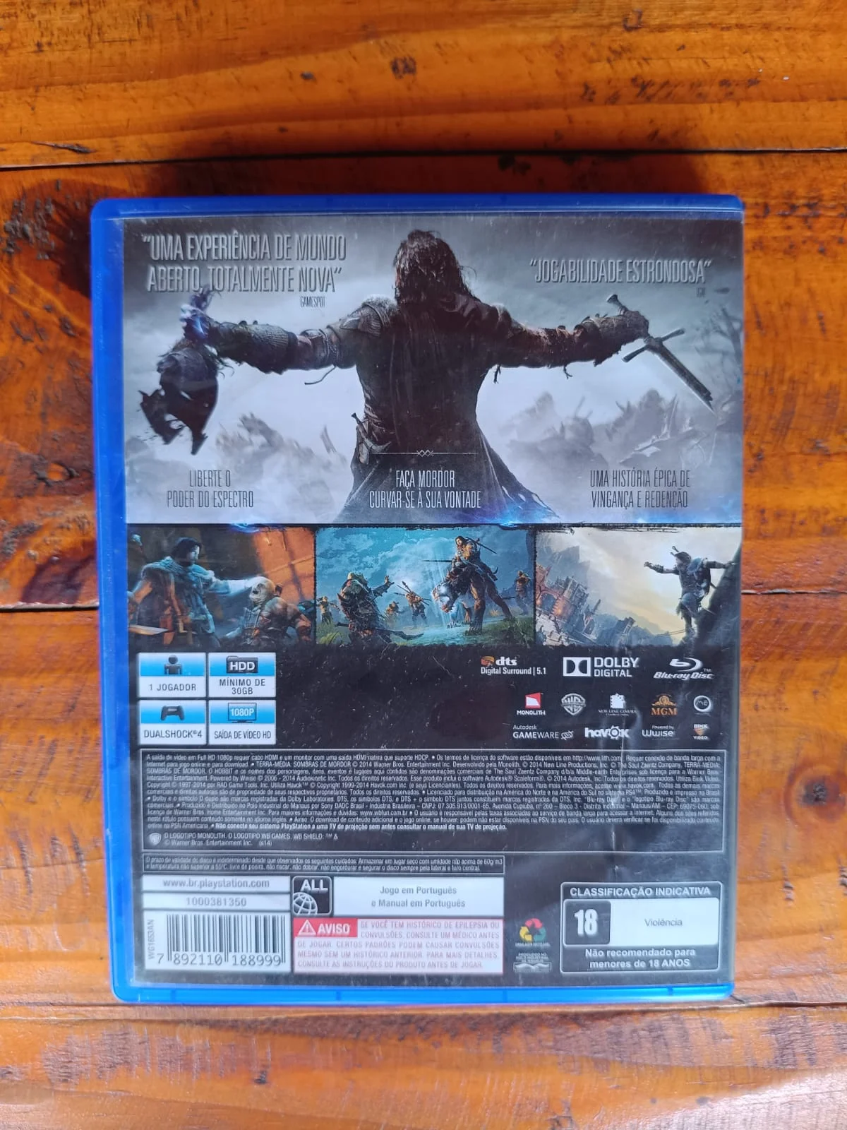 GM/ TERRA MEDIA SOMBRAS DE MORDOR PARA PS4 ORIGINAL! TOP! 29,00 SEGUIDOS DE 8,00