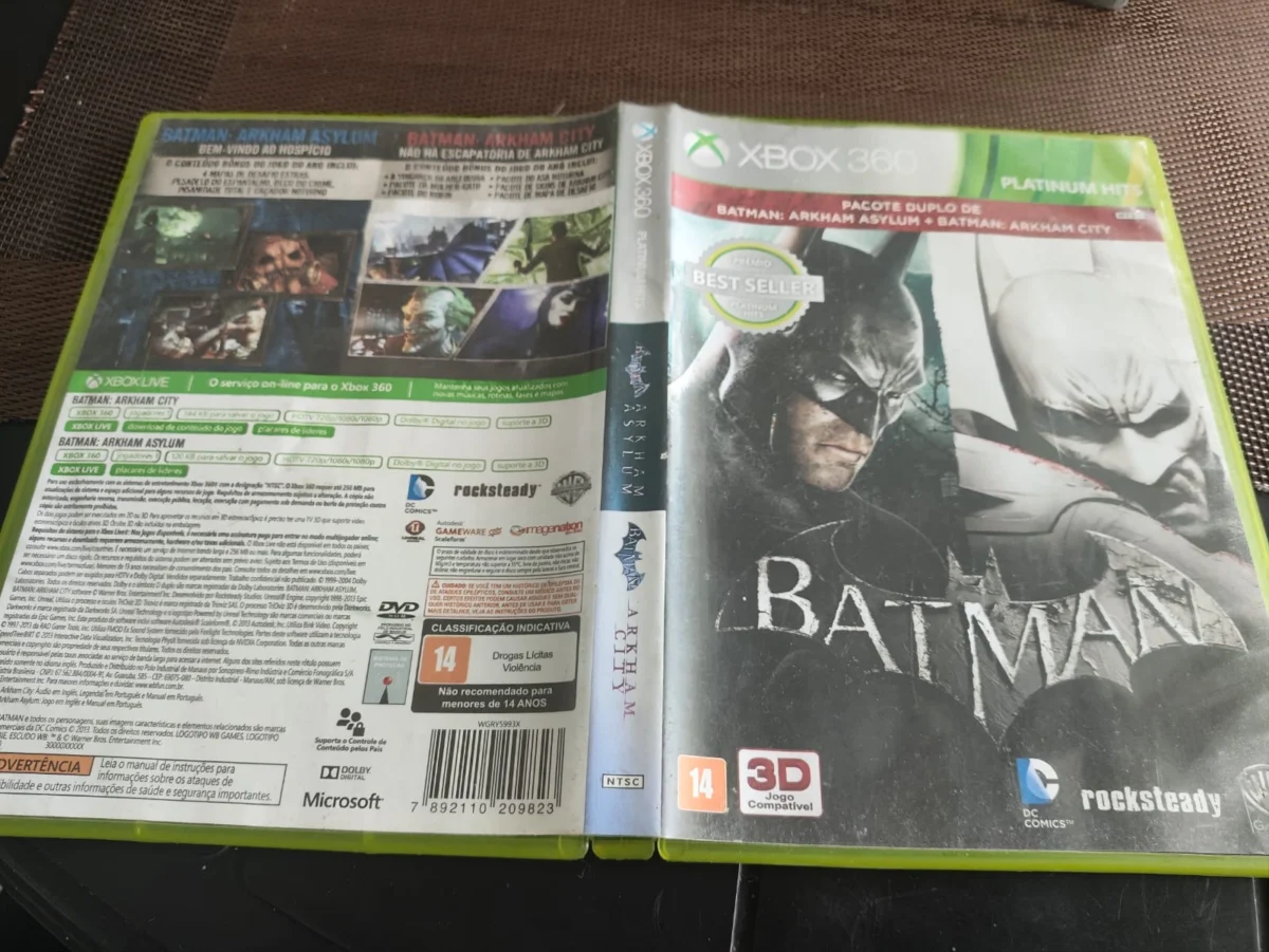 WA/ ORIGINAIS! BATMAN: ARKHAM ASYLUM + BATMAN: ARKHAM CITY! 41,00 SEGUIDDOS DE 9,00